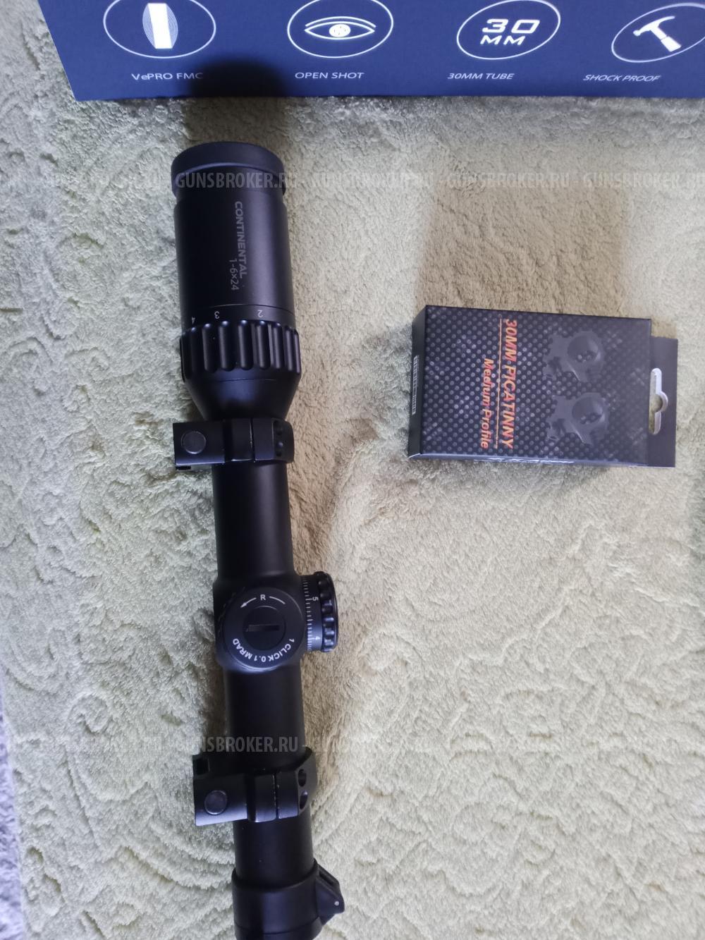 Vector Optics Continental x6 1-6x24 scoc-23T