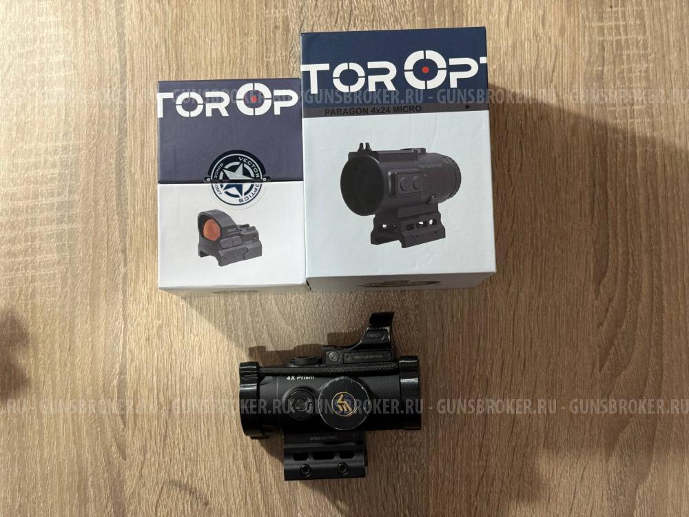 Vector Optics Paragon 4x24 SCPS-M04 + Vector Optics Frenzy-S 1x19x28 RMSx SCRD-66