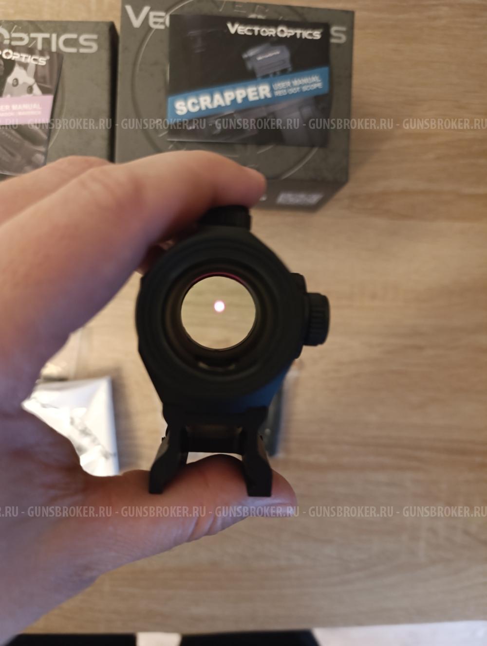 Vector Optics Scrapper 1x29 2MOA (красная точка) + увеличитель Maverick-III 3х22