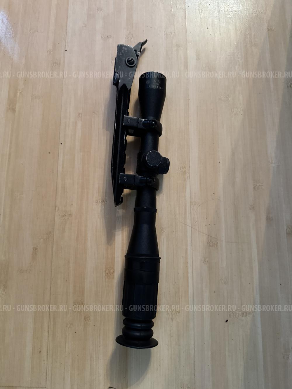 Вепрь-308 супер с кожаным чехлом и оптическим прицелом