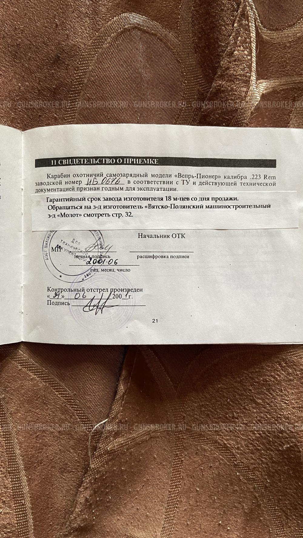 Вепрь-Пионер 223. REM