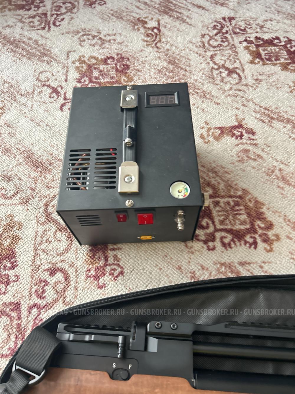 Винтовка пневматическая Storm Bullpup 6,35 мм, компрессор, баллон, пульки, новое.