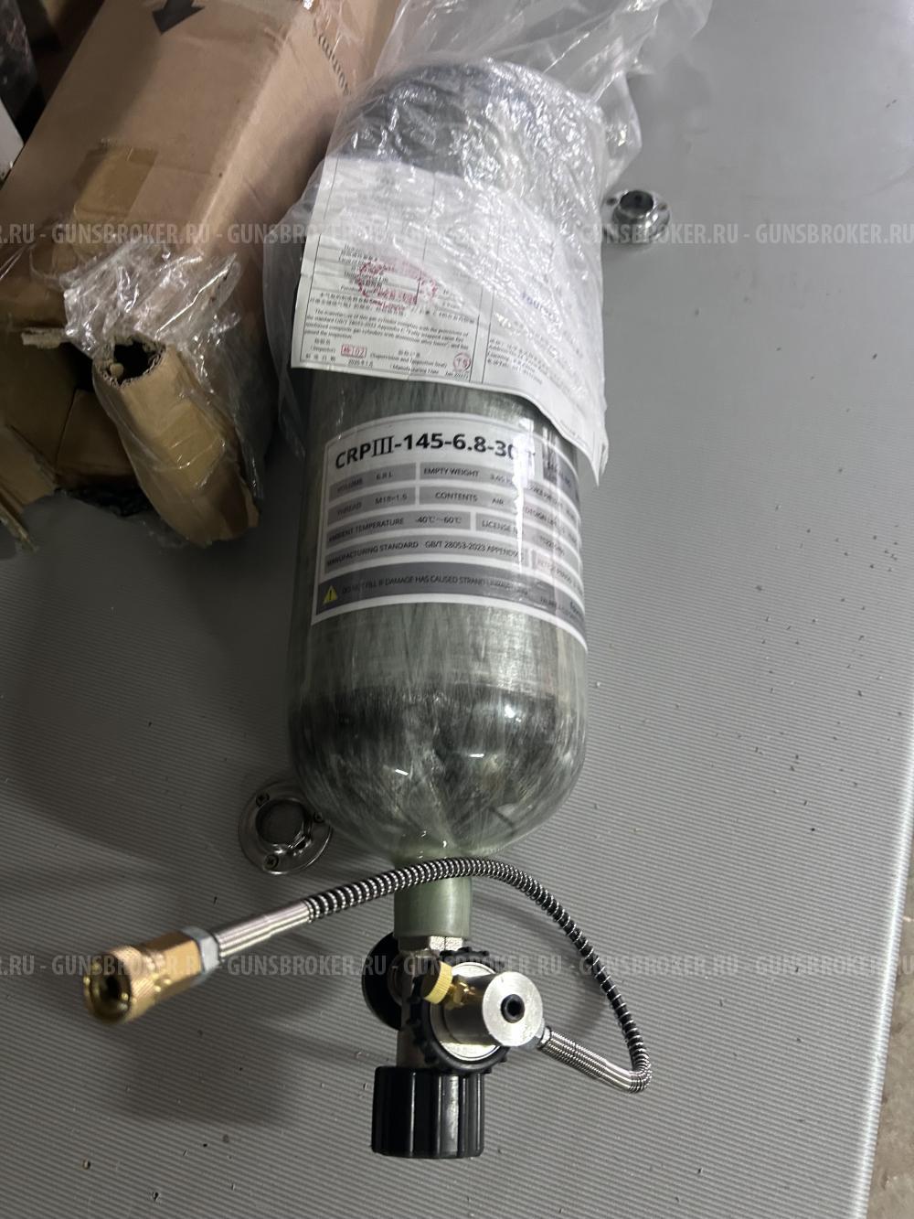 Винтовка пневматическая Storm Bullpup 6,35 мм, компрессор, баллон, пульки, новое.