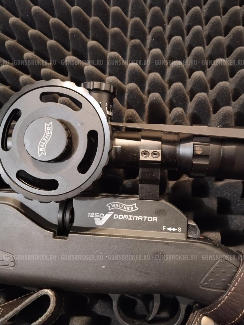 Винтовка пневматическая Umarex Walther 1250 Dominator FT (PCP, пл, сошка, прицел)