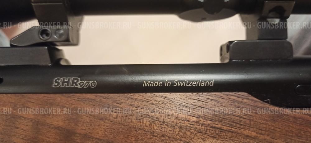Винтовка SHR 970 (Швейцария) 2-а ствола: 223 REM (5,56x42), 9,3х62 оптика Hakko 6-12 кр.