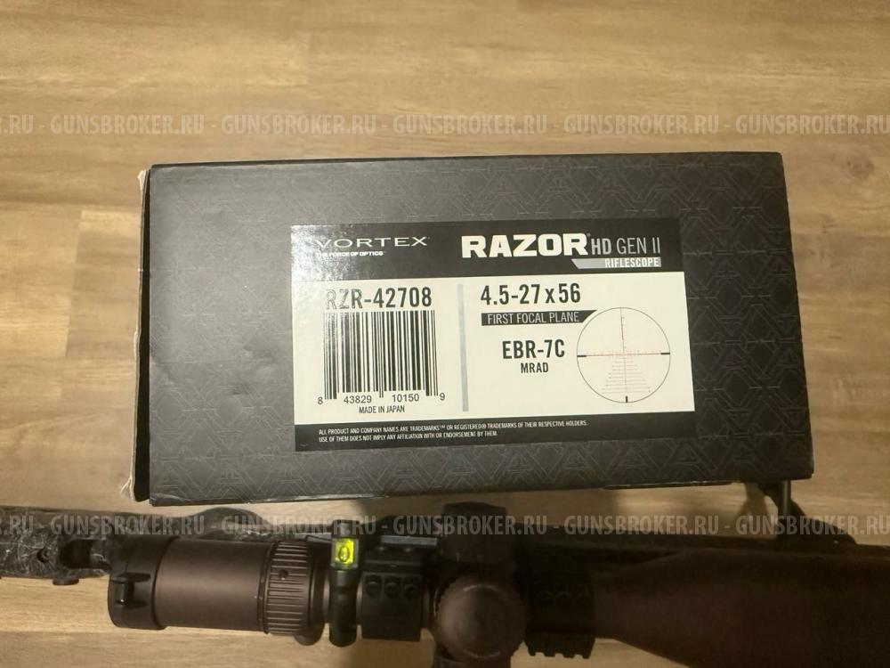 Vortex razor gen2 4.5-27x56 mrad