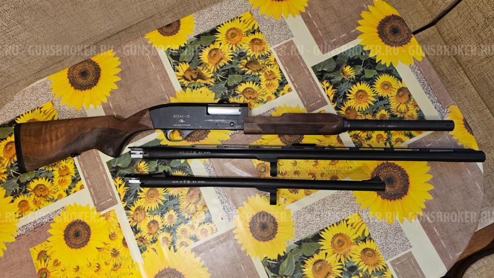 ВПО-202-07, Бекас 12, калибр 12/76, помпа, 2 ствола