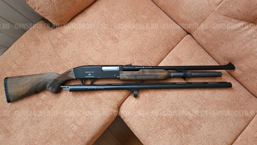 ВПО-202-07, Бекас 12, калибр 12/76, помпа, 2 ствола