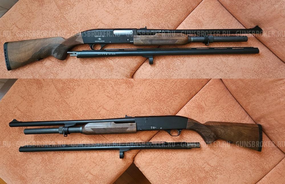 ВПО-202-07, Бекас 12, калибр 12/76, помпа, 2 ствола