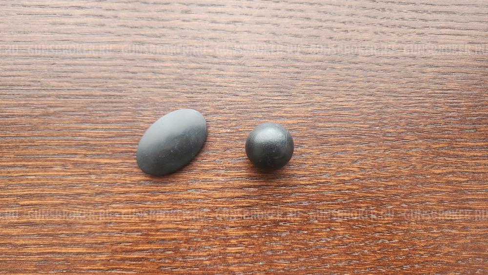 Вставка пластик стандарт в рукоять, шар черный для Blaser R93.