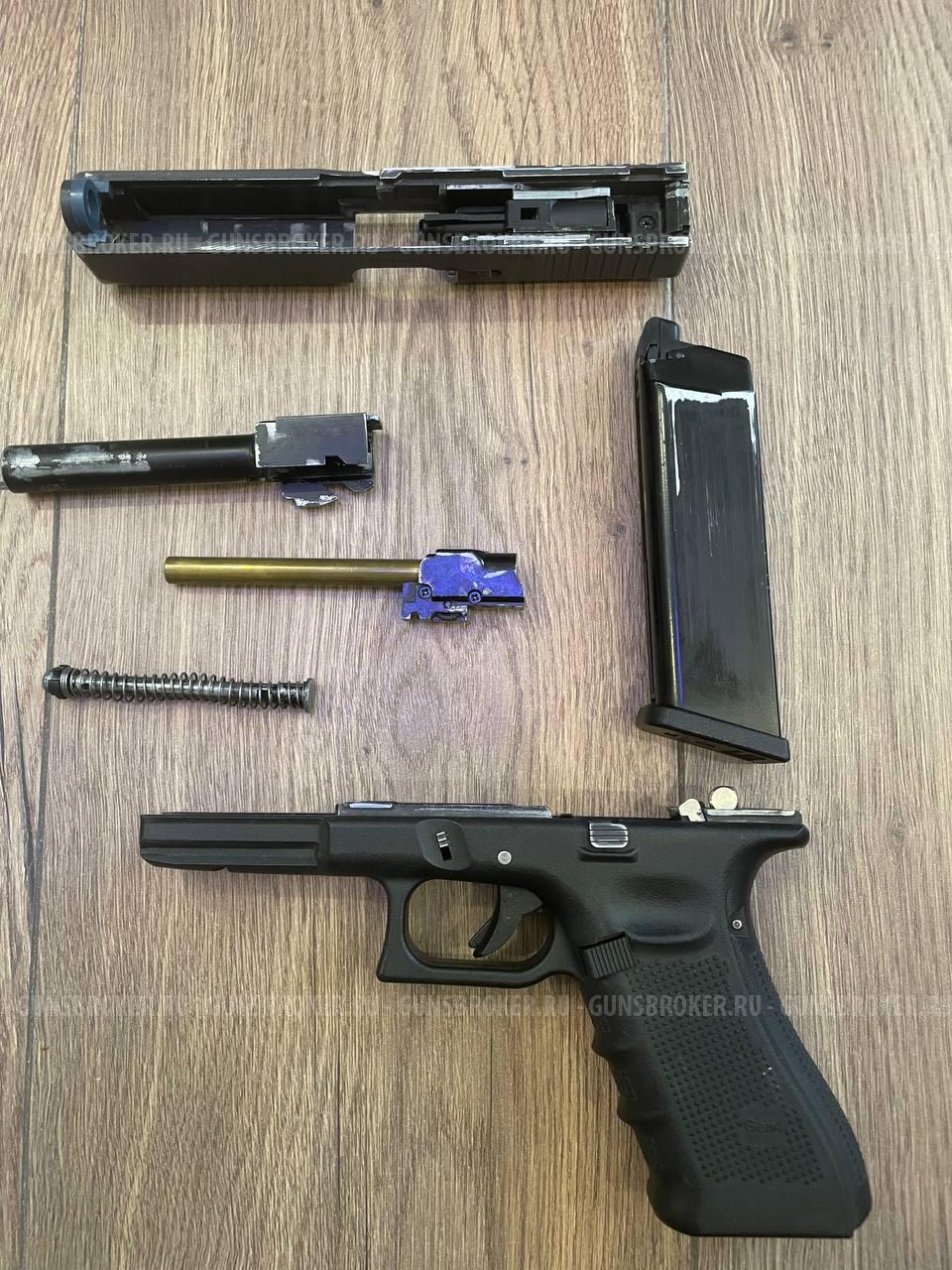 WE Glock 17 + кит Poseidon (Ice Peak + стволик)