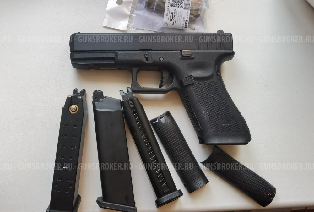 WE Glock 17 Gen 5 GBB BK, 6мм.