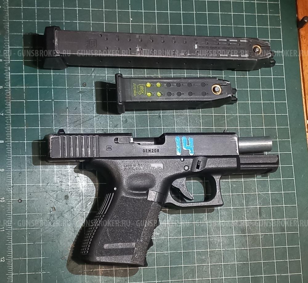 WE Glock 19 semi/fullauto/blowback штурмовой