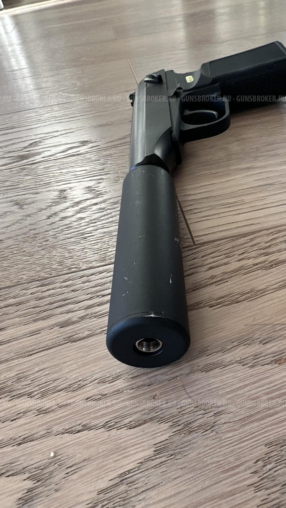 WE Makarov 654K Black, с глушителем (WE-MA001-BK)