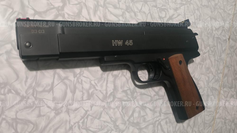 Weihrauch HW 45 (3дж) 4.5mm пневма-пружинный пистоль 