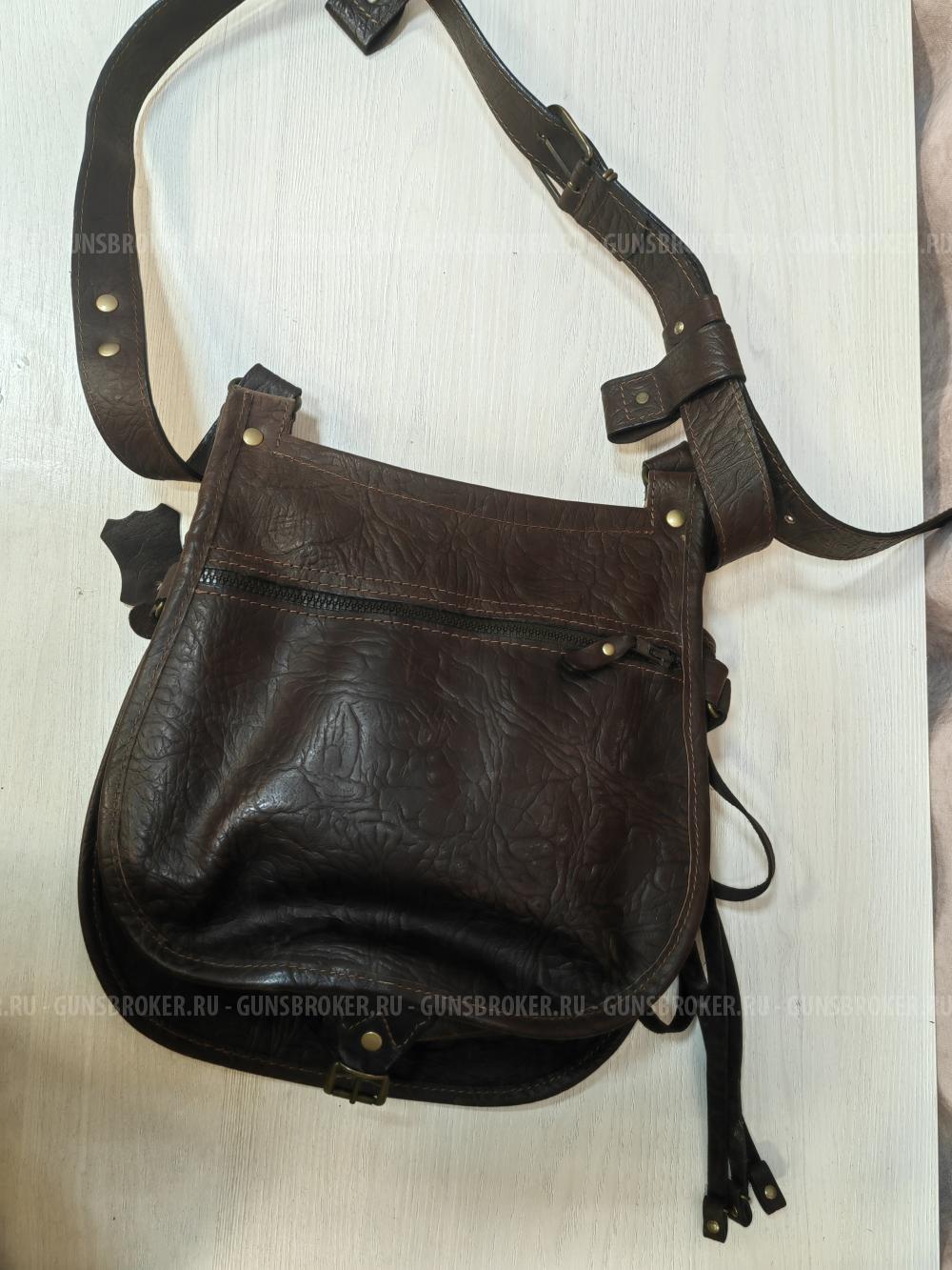 Ягдташ кожаный новый ХСН