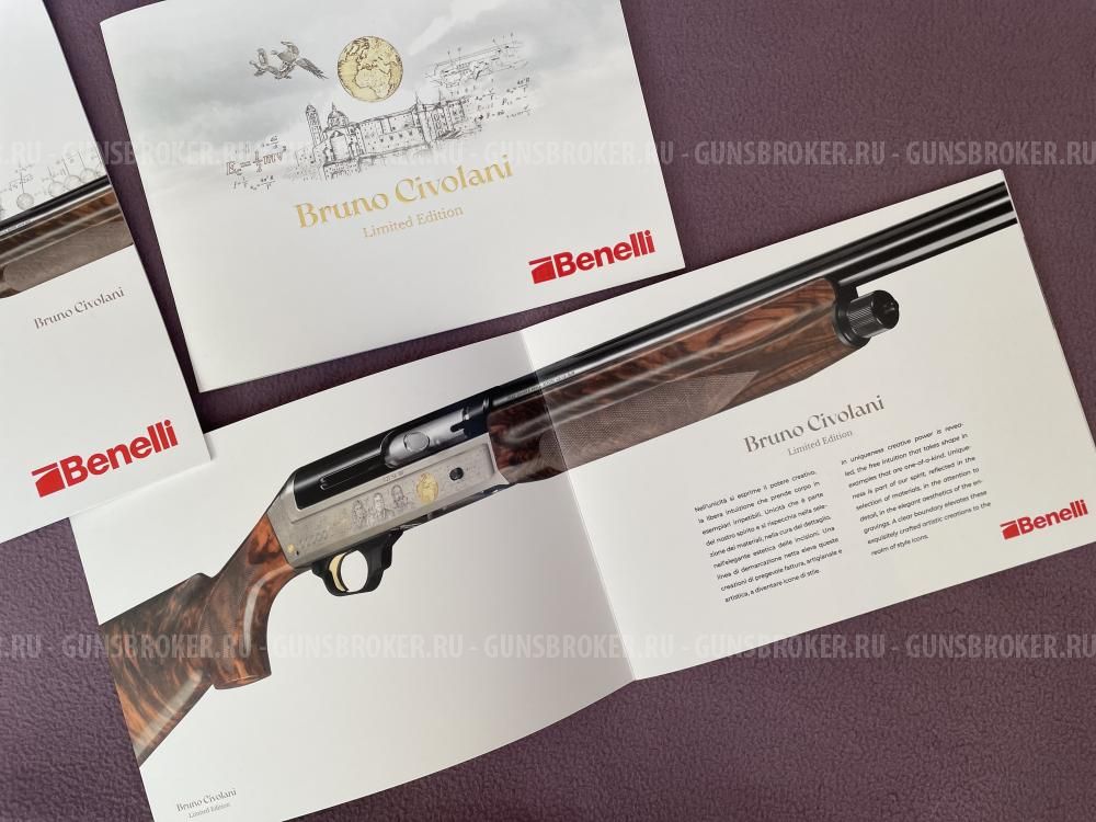 Юбилейная медаль и книга Benelli Бруно Чиволани