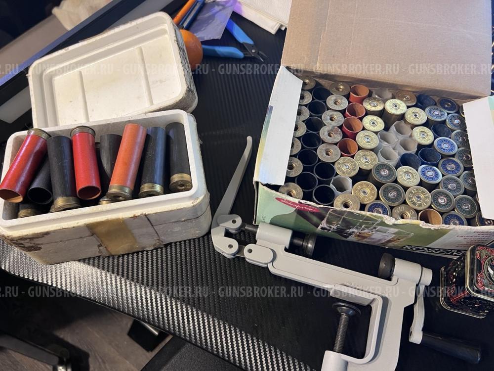 Закрутка 12 калибра, гильзы, пыжи, прокладки