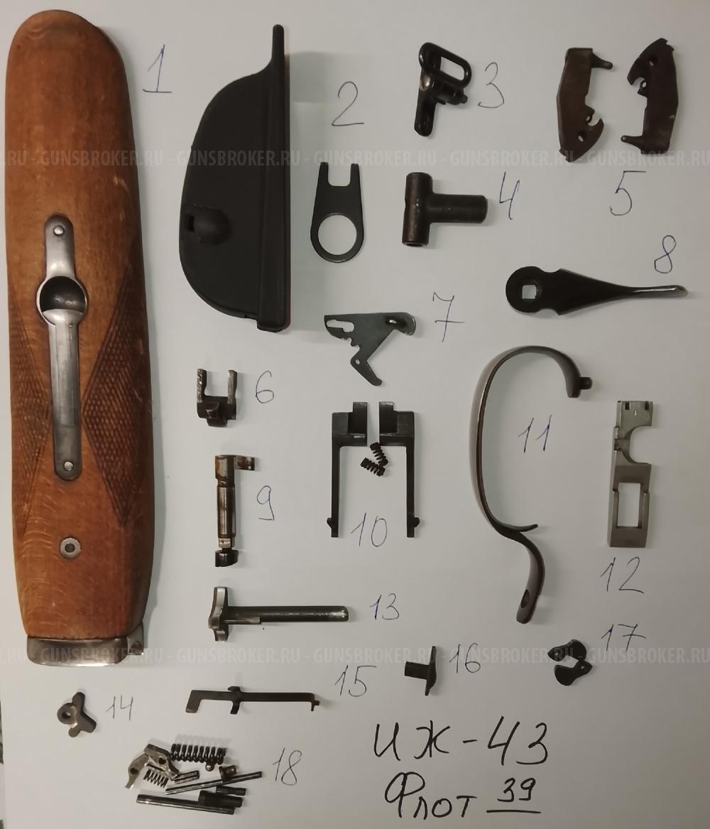 ЗИП ИЖБ-36, ИЖ-59,18, ИЖ-43, ИЖ 39, Бекaс, ИЖ-27, ИЖ-58, ИЖ-26-54, Лось 7, ИЖ-12, Мосинa