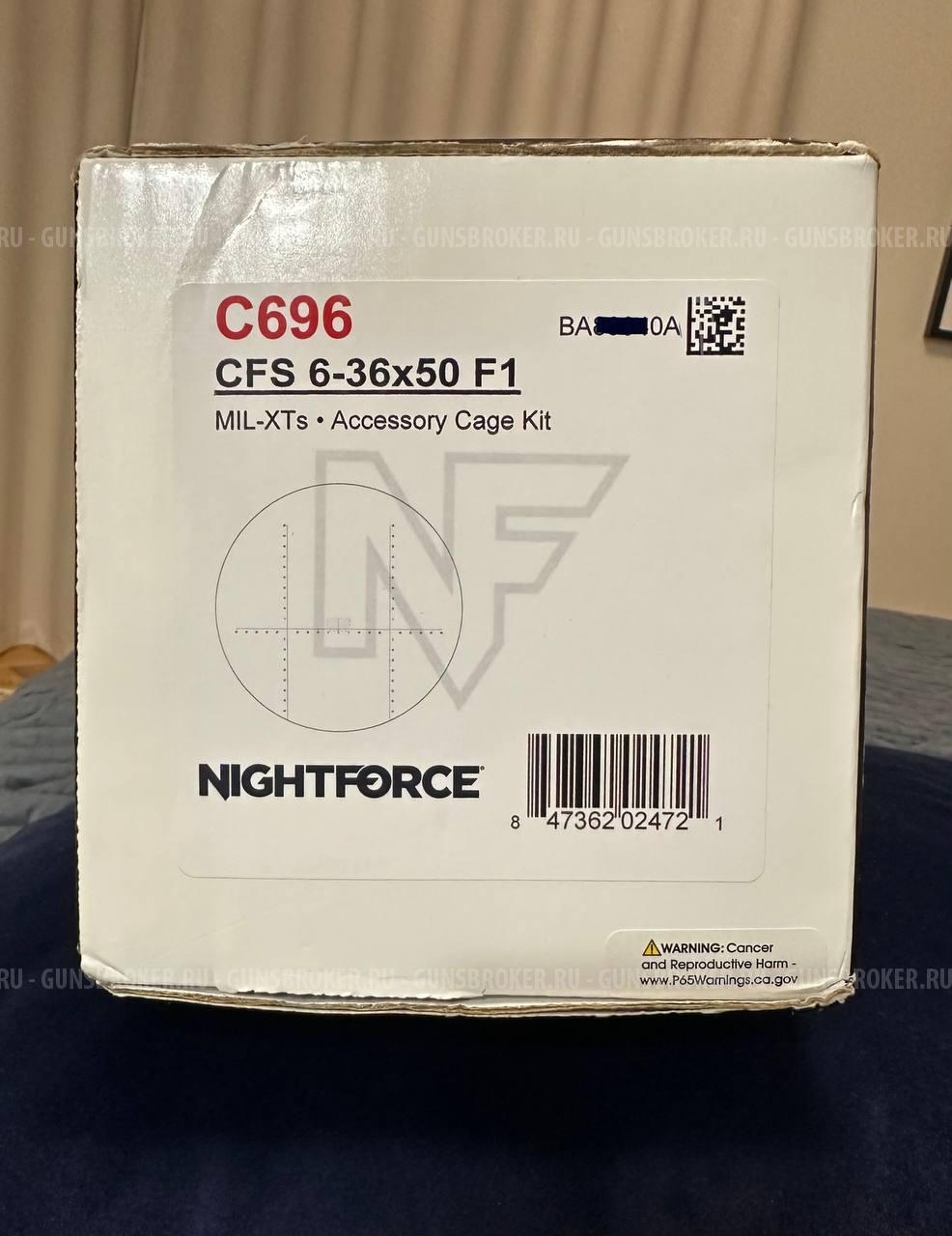 Зрительная труба Nightforce CFS 6-36x50 MIL-XT FFP